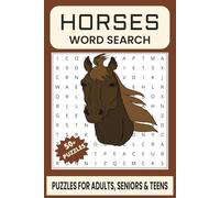 Horses Word Search Puzzle Book.: Word Searches with Easy to Read Print about Horses, Horse Breeds, Stable Life and More | 6x9 inches, 110 pages | 50+ ... Gift for Vacations, Holidays and Free Times.