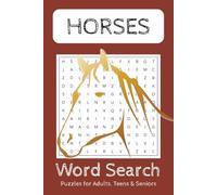 Horses Word Search Puzzle Book: Word Searches with Easy to Read Print about Horses, Horse Riding, Horses and More, 6x9 inches, 110 pages, 50+ puzzles, Perfect for All Ages Gift for holiday