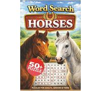 Horses Word Search Puzzle Book: word searches with Easy to read print about Horses horseback riding ; Horse racing and More | 6x9 inches,110 pages | ... for vacations, Holidays and free Times