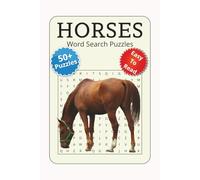 Horses Word Search Puzzles: Horse Theme Word Search Puzzles | 6x9 Inches, 50+ puzzles , 110 Pages | Fun Equestrian Brain Games for Kids, Teens & ... Gift for Holidays, Vacations & Free Time