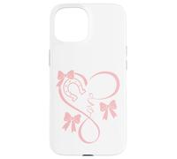 Horseshoe Heart Beat Love Horses Fun Bow Coquette Horse Girl Carcasa para iPhone 15