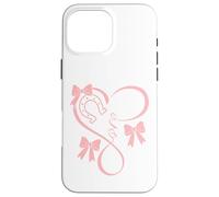Horseshoe Heart Beat Love Horses Fun Bow Coquette Horse Girl Carcasa para iPhone 16 Pro MAX