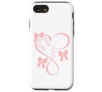 Horseshoe Heart Beat Love Horses Fun Bow Coquette Horse Girl Carcasa para iPhone SE (2020) / 7/8