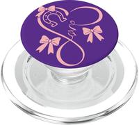 Horseshoe Heart Beat Love Horses Fun Bow Coquette Horse Girl PopSockets PopGrip para MagSafe