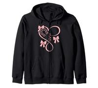 Horseshoe Heart Beat Love Horses Fun Bow Coquette Horse Girl Sudadera con Capucha