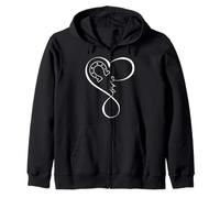 Horseshoe Heart Love Cute Equestrian Art for Horse Mom Girls Sudadera con Capucha
