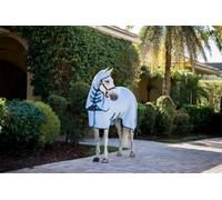 Horseware Ireland Amigo Ripstop Hoody, Azure Blue/Navy & Electric Blue - 155 cm Horseware Ireland