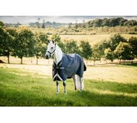 Horseware Ireland Rambo 1680D Turnout 100g, Navy/Thunderstorm Grey & Silver - 140 cm Horseware Ireland