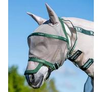Horseware Rambo Fly Mask Plus Non Treated, tamaño: sangre caliente, color: avena y verde