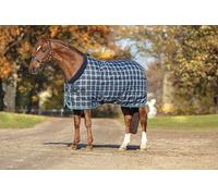 Horseware Rhino Original - Alfombra estable (450 g, varias capas, azul marino), diseño a cuadros, 1,8 m 3, color azul