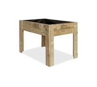 Hortalia Huerto Urbano - Jardinera de Madera Mesa de Cultivo - Protección Autoclave Nivel IV - Gardenbrico (L80)