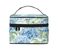 Hortensia Acuarela Impresa, Bolsa de Maquillaje Bolsa de cosméticos Bolsa de Aseo de Viaje portátil Estuche para lápices