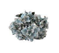Hortensias artificiales Jarrón de hortensias de seda con flores artificiales for decoración del hogar, accesorios for bodas, plantas falsas decorativas, material for guirnaldas navideñas(LIGHT BLUE)