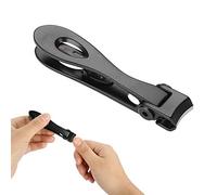 Hortero de Uñas de Acero Inoxidable Portátil con Vanguardia para la Manicura Profesional y Uso Personal, Negro (BLACK)