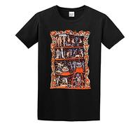 Hortus Deliciarum Hell Medieval Torture Satan Unisex T-Shirt Printed tee Black Mens Top Shirt XL