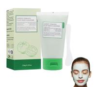 Horuili® Mascarilla de tomate verde, mascarilla facial de arcilla limpiadora, aplicar la mascarilla, hidratar, humedecer, mascarilla de arcilla de tomate verde, limpiar los poros de la cara