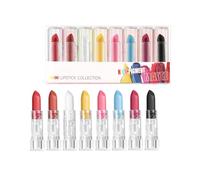 Horuili® Set de 8 Barra de Labios Vampiro Halloween - Mate Alta Pigmentación para Maquillaje, Cosplay y Fiestas - Labial Larga Duración Libre de Crueldad