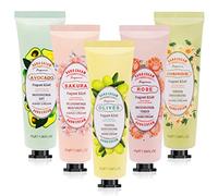 Horuili® Set de Cremas de Manos, Mini Crema de Manos, Juego de Crema de Manos de 5 Piezas, Fragancia de Extracto de Plantas Naturales, Nutritiva e Hidratante (floral, 30ml)