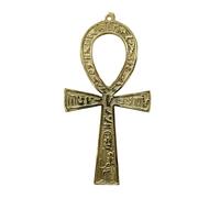 Horus Artesanía de Egipto Anj ANK Llave de la Vida Amuleto Protector en el Antiguo Egipto. Bronce Hecho a Mano en El Cairo. 8 x 17 cm