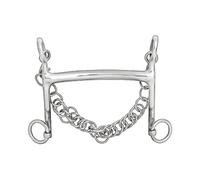 HORZE Bocado Recto, 14mm, Negro, 135