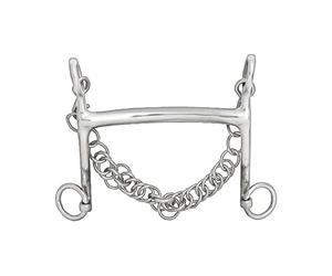HORZE Bocado Recto, 14mm, Negro, 135