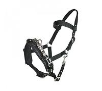 HORZE Cabezada para Dar Cuerda de Nylon, Negro, F