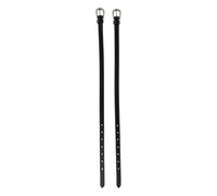 HORZE Correas para Espuelas con HebillaCristal Marseille, Negro, One Size