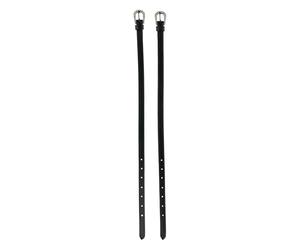 HORZE Correas para Espuelas con HebillaCristal Marseille, Negro, One Size