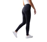 HORZE DEA Pantalón de equitación para señora, pantalón con Trabillas, Asiento Completo y Bolsillo para móvil