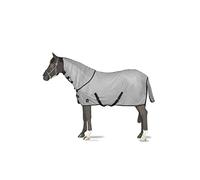 Horze Manta antimoscas para caballos Paso Fino, protección contra moscas con cuello desmontable y protección UV
