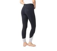 HORZE Pantalón de equitación Mujer Felicia, pantalón de equitación con Asiento Completo y Bolsillo para teléfono, Azul, EU34