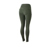 HORZE Pantalones de equitación para Mujer Mira, Leggings de Montar con Bolsillo para el móvil y Asiento Completo, Verde, EU38