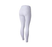 HORZE Pantalones de equitación para Mujer Mira, Leggings de Montar con Bolsillo para el móvil y Asiento Completo, Blanco, EU34