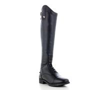 HORZE Rover - Botas ecuestres de piel sintética para mujer, duraderas y cómodas, con cremallera trasera para espectáculo, uso estable y en la arena, entrenamiento diario para jinetes