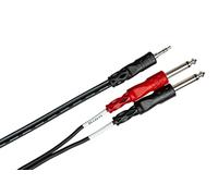 Hosa CMP-153, Stereo Breakout, 3.5 mm TRS to Dual 1/4 in TS, 3 ft