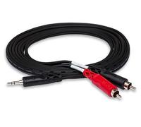 Hosa CMR-210, Stereo Breakout, 3.5 mm TRS to Dual RCA, 10 ft