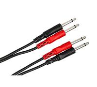 Hosa CPP-201, Stereo Interconnect, Dual 1/4 in TS to Same, 1 m
