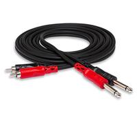 Hosa CPR-201, Stereo Interconnect, Dual 1/4 in TS to Dual RCA, 1 m