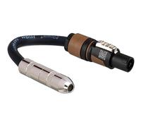 Hosa GSK-112, Speaker Adaptor, Hosa 1/4 in TS to Neutrik speakON, 6 in, 12 AWG