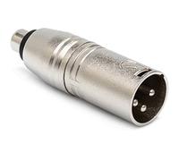 Hosa GXM133 - Cable RCA a XLR3M a jack (adaptador, 3 m), color plateado