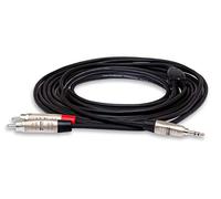 Hosa HMR-003Y, Pro Stereo Breakout, REAN 3.5 mm TRS to Dual RCA, 3 ft
