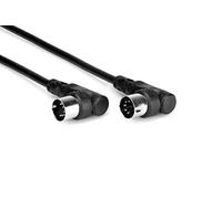 Hosa MID-305RR, Right-angle MIDI Cable, Right-angle 5-pin DIN to Same, 5 ft