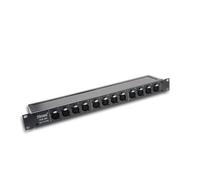 Hosa PDR-369, Patch Bay, 12-point, De-normalled, XLR3F to XLR3M