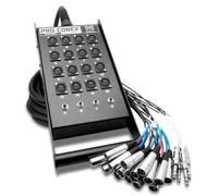 Hosa SH-16X4-25, Pro-Conex Stage Box Snake, Hosa 16 x XLR Sends and 4 x 1/4 in TRS Returns, 25 ft