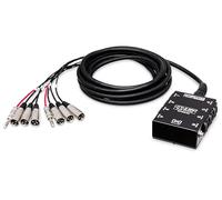 Hosa SH-6X2-50, Pro-Conex Little Bro' Sub Snake, Hosa 6 x XLR Sends and 2 x 1/4 in TRS Returns, 50 ft