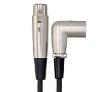 Hosa XRR-101.5, Balanced Interconnect, XLR3F to Right-angle XLR3M, 1.5 ft