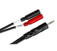 Hosa YMM-261, Stereo Breakout, 3.5 mm TRS to Dual 3.5 mm TSF
