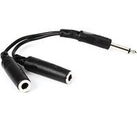 Hosa YPP-111, Y Cable, 1/4 in TS to Dual 1/4 in TSF