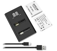 HOSAN NB-6L Batería para de 2 Batería Recargable Compatible con Canon NB 6L PowerShot SX530HS SX710HS SX610HS SX700HS SX600HS D30 S120 S200 SX510HS SX170IS SX280HS SX500IS SX260HS D20 S95