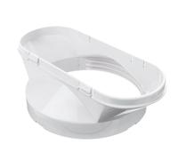 Hose Adapter, Exhaust Connector, AC Interface, ABS Housing, Window Duct Adapter, Appliance Coupler Fit, Mobile Air Use, for Living Room Bedroom Offices, Household Cooling